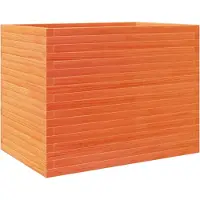 vidaXL Jardinière cire marron 90x60x68,5 cm bois de pin massif