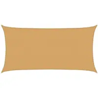vidaXL Voile d'ombrage 160 g/m² rectangulaire sable 2x4 m PEHD