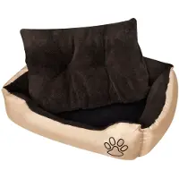 vidaXL Lit chaud pour chien avec coussin rembourré XL