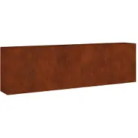 vidaXL Lit surélevé 280x40x80 cm acier corten