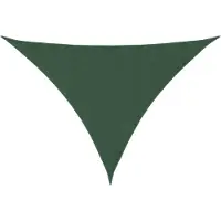 vidaXL Voile de parasol tissu oxford triangulaire 4x5x6,4 m vert foncé