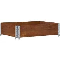 vidaXL Jardinière marron 80x60 cm bois massif de pin