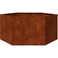 vidaXL Jardinière Rouillé 90x90x45 cm Acier corten