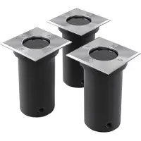 vidaXL Lampes de sol Outdoor 3 pcs. Carré