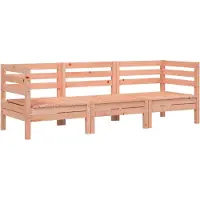 vidaXL Canapé de jardin 3 places en bois massif de douglas