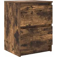 vidaXL Armoire TV chêne fumé 40x35x54 cm Bois composite