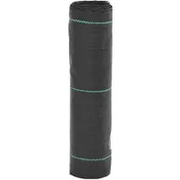 vidaXL Membrane anti-mauvaises herbes noir 0,5x50 m PP