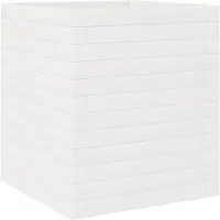 vidaXL Jardinière blanc 40x40x46 cm bois de pin massif