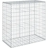 vidaXL Gabion avec couvercle 100x50x100 cm Fer galvanisé