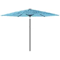 vidaXL Parasol avec mât en acier bleu 288x288x225 cm
