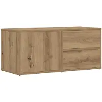 vidaXL Armoire TV Artisan-Chêne 80x34x35,5 cm Bois composite