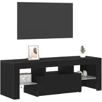 vidaXL Meubles TV, 120 x 35 x 40 cm, noir, imitation chêne, panneaux de particules