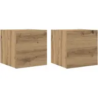 vidaXL Meubles TV muraux 2 pcs chêne artisanal 30,5x30x30 cm