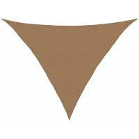 vidaXL Voile d'ombrage 160 g/m² Taupe 2,5x2,5x3,5 m PEHD