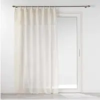 Douceur D`Interieur Voilage À Volant Et ?illets En Bois