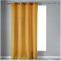 Douceur d'intérieur Rideaux, stores VELVETINE - Jaune - 140x240 cm