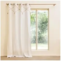 Douceur d'intérieur Rideau Bohème Jute Et Pompons