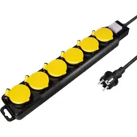 Logilink LogiLinkLPS256 multiprise d'extérieur, 6x, noir, IP44