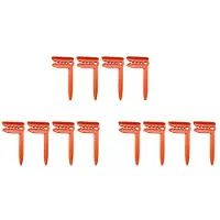 Exogio 12 Pièces Pince à Serviette de Plage Pince à Tapis de Camping Pinces à Linge D'Extérieur pour Porte-Drap Pinces à Serviette Pince Orange