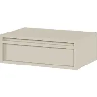 Selsey Table De Chevet Suspendue Avec Tiroir Grège 50x34 Cm