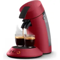 Philips Cafetière à dosette 1bar 1450w rouge - - CSA210/91 - senseo original plus