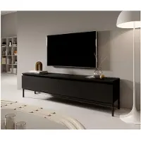 Selsey Armoire TV Bemmi - Buffet bas, noir, 175 cm
