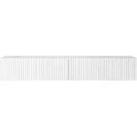 Selsey TV-Lowboard Veldio, blanc, avec façade fraisée, largeur 175 cm
