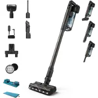 Philips Aspirateur sans fil SpeedPro Max 7000 Series Aqua, Aspirateur-balai 2 en 1, sans sac, bleu, 0,6 L, sec et humide, Cyclonique / Filtration