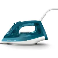 Philips 2000 series , Fer à vapeur, Surface de repassage en céramique, 1,9 m, 130 g/min, Couleur aqua, 25 g/min