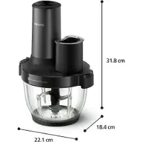 Philips Hachoir HR1507/00 Noir