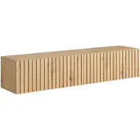 Selsey TV-Lowboard Telire chêne Wotan façade à lamelles largeur 140 cm