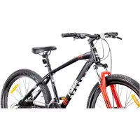 Sun baby VTT 26 pouces Tiger Bike, 21 vitesses, freins à disque Shimano, fourche à suspension, noir et rouge