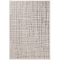 Benuta tapis intérieur & extérieur Flora Gris 200x300 cm tapis de salon tapis d’extérieur rectangulaire motif poil ras