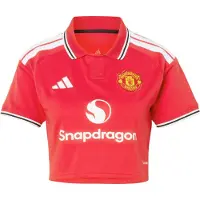 Adidas Manchester United 26/27 Crop Home Woman Short Sleeve T-shirt Rouge 2XS Femme