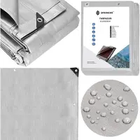 Springos Bâche de protection 6x8m Toile antigel 130G résistante aux UV