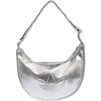 Adidas Originals Adicolor Half Crescent Metallic Pu 5l Shoulder Bag Argenté
