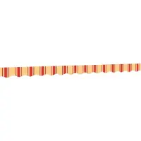 Syfax Tissu de remplacement de cantonnière d’auvent jaune orange 3,5m