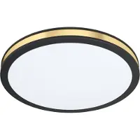Eglo Plafonnier LED 10W 1100 lm 3000 K Ø 28 cm Pescaito noir/or