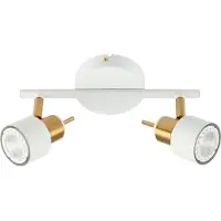 ARTE LAMP : Plafonnier pour 4 ampoules LED – Spot encastré pour cuisine – Plafonnier avec câble – Structure en métal blanc. Couleur : Blanc, Taille : 2
