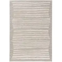 Benuta tapis intérieur & extérieur Flora Gris 160x230 cm tapis de salon tapis d’extérieur rectangulaire motif poil ras