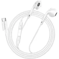 Avizar Mayaxess, écouteurs filaires USB-C avec micro pour Galaxy S26 Ultra, blanc