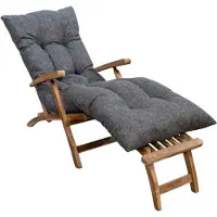 Bananair Coussin bain de soleil 185 x 60 x 15 cm gris