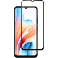 Screenor VERRE DE PROTECTION TREMPÉ OPPO A17/A18 NEUF, COUVERTURE TOTALE (1 pcs, Oppo A17k, Oppo A18), Téléphone portable : film de protection, Transparent