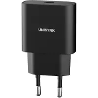 Unisynk 10387 Appareil mobile Chargeur universel noir AC Charge rapide Intérieur (20 W, 1 portion), Chargeur USB, Noir