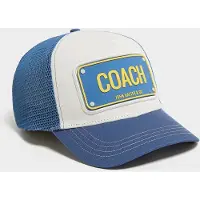 John Hatter & Co Casquette Trucker Coach Rubber - Bleu, Bleu