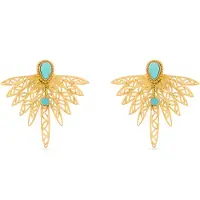 Luxenter Boucles d'oreilles 'Resiah' turquoise