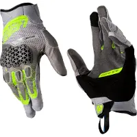 Leatt ADV HydraDri 5.5 Court Viz Vert Gris Gants Imperméables Taille XS
