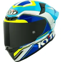 Kyt TT-Revo Grand Prix Bleu Jaune Casque Intégral Taille L
