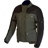 Merlin Mahala D3O Explorer Veste textile moto pour femme, vert olive/noir, M