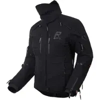 Rukka Veste textile imperméable pour femme Flexorina, noir/gris, 46
